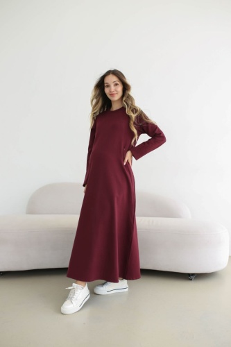 Повседневное платье Sweetmama.kz бордовый