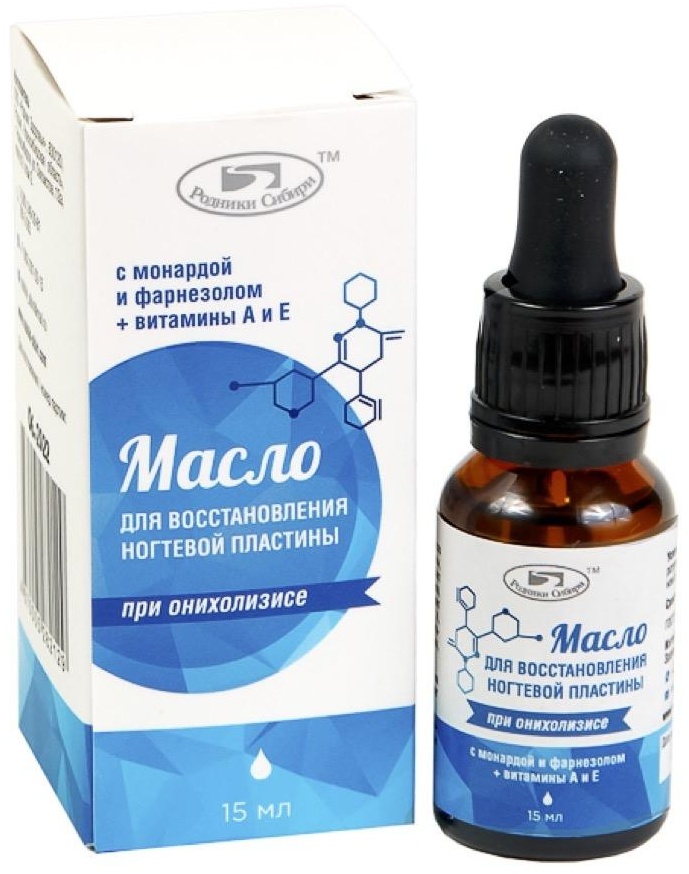 Родники Сибири масло при онихолизисе с монардой 15 мл