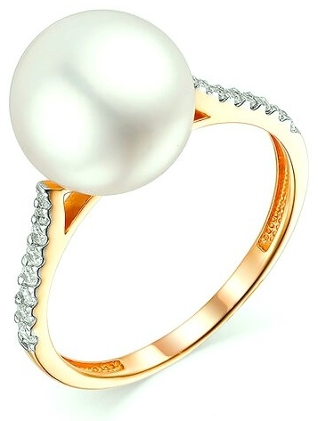 De Fleur 31077 размер 19 вес 3.99 г золото, жемчуг, фианит