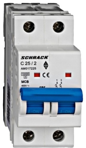 Schrack Technik автоматический выключатель 2P 25 A, 10 кА, 230 В