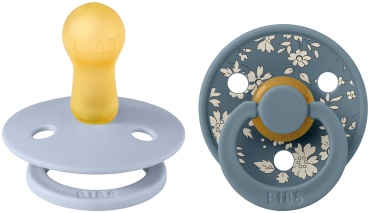 Набор пустышек BIBS Colour Capel Dusty Blue 6+ мес., 2 шт, мультиколор