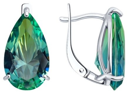 Серьги SOKOLOV 92022818 вес 3.93 г серебро, ситалл