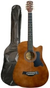 Гитара акустическая ALAU 38 + чехол коричневый