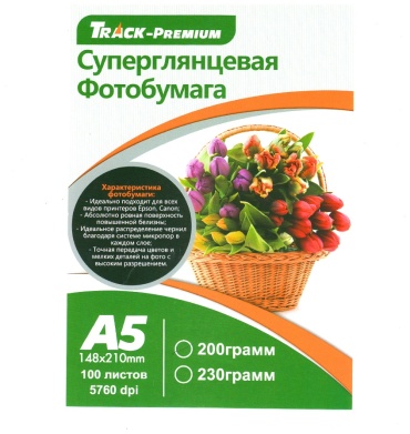 Track Premium бумага, A5, 100 листов, суперглянцевое покрытие