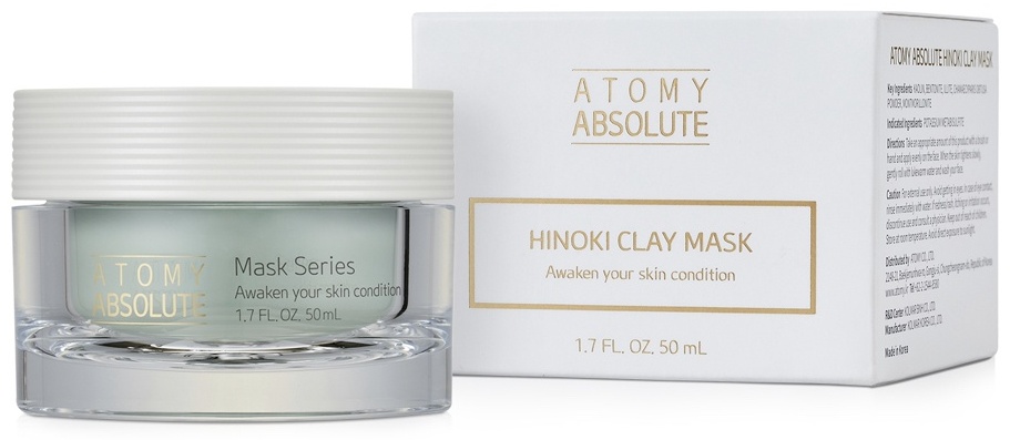 Маска для лица Atomy грязевая Hinoki Clay 50 мл