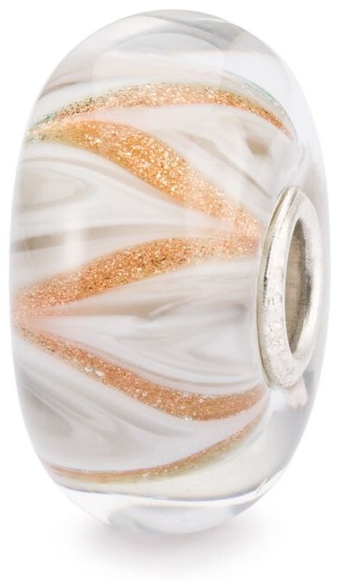 Шарм Trollbeads TGLBE-20252 вес 1.95 г серебро, муранское стекло
