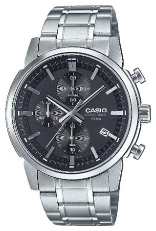 Кварцевые CASIO MTP-E510D-1A1VDF нержавеющая сталь