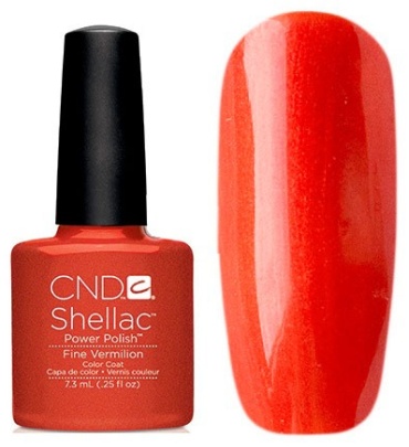 CND гель-лак Shellac Fine Vermillion глянцевое 7.3 мл