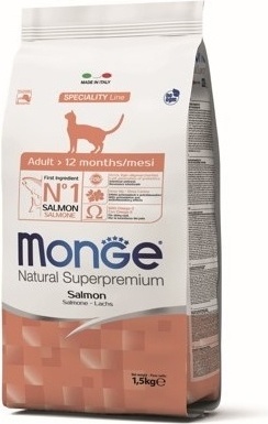 Monge Adult для взрослых лосось 1.5 кг