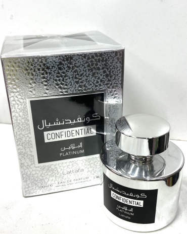 Lattafa Perfumes Confidential Platinum парфюмерная вода EDP 100 мл, для мужчин
