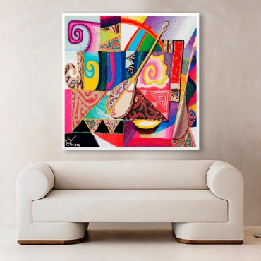 Mode Bild репродукция Әуен 80x80 см