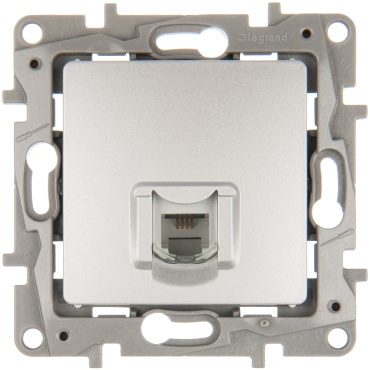 Телефонная розетка Legrand Etika 17356901, серый