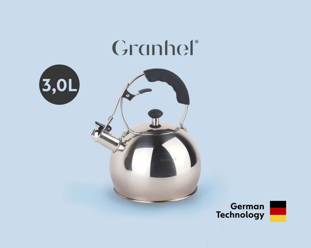 Granhel чайник Stainless Steel 18/10 К3007 3 л, нержавеющая сталь