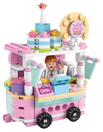 Конструктор LELEBROTHER mini food street 8613-8, деталей 157 шт