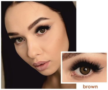 Контактные линзы Magic eye Brown 0 кривизна 8.6 на полгода 2 шт