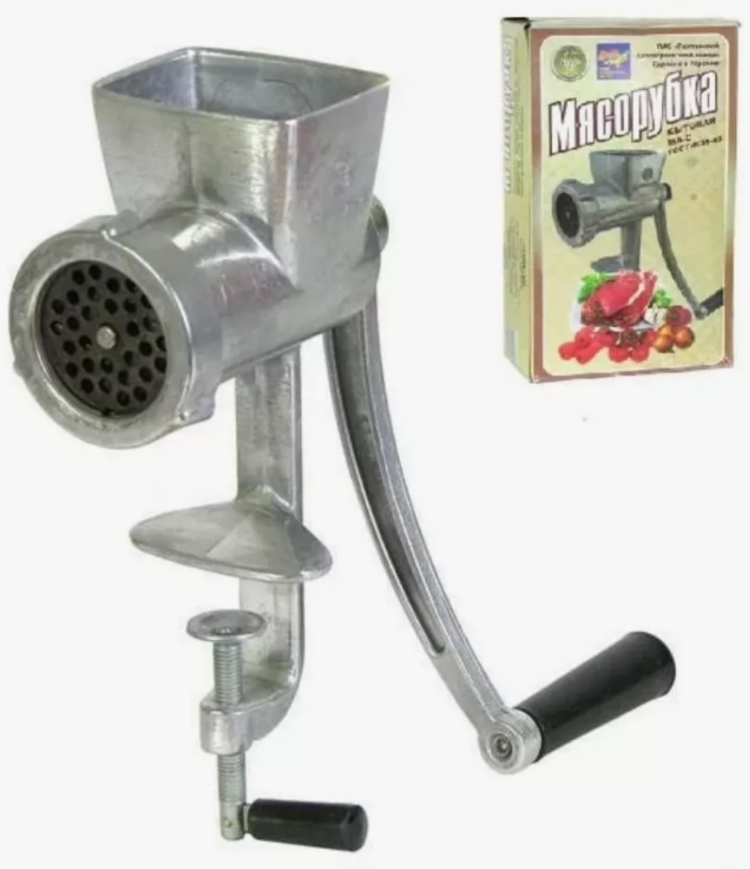 Мясорубка ручная 846450584, алюминий