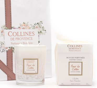 Ароматическая свеча Collines de Provence Fleur De Coton 271 10 см, 1 шт