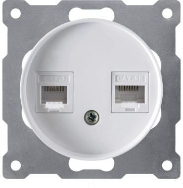 OneKeyElectro встраиваемая 563574, компьютерный (RJ45)/телефонный (RJ11)