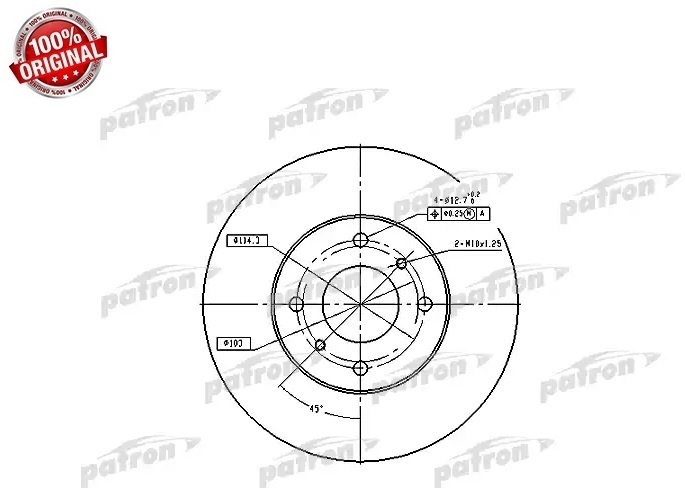 Диски PATRON передние PBD4169