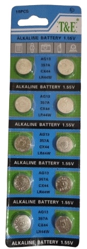 Батарейка LR44 T&E 10 шт