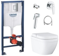 Grohe унитаз с инсталляцией 38772001, металл