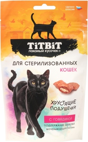 TiTBiT 26427 подушечки говядина для стерилизованных 60 г 1 шт