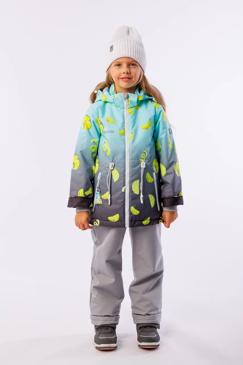 Комплект с брюками Uki kids серый, зеленый