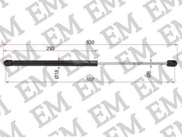 EM E-30649736-M для Volvo XC90 2002-2014 черный