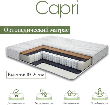 Матрас Oasis Capri, 90x200x20 см