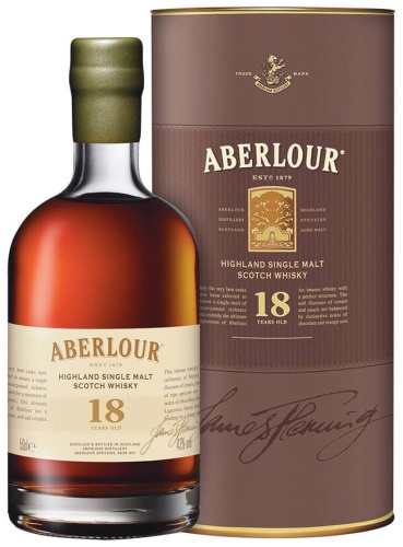 Виски Aberlour 18 YO Tube односолодовый 43% 0.7 л