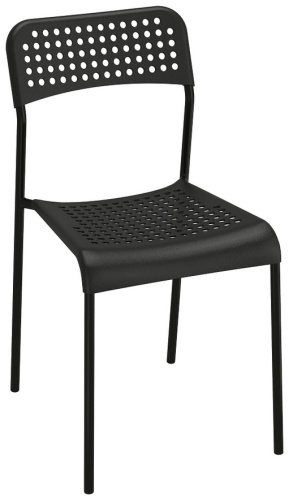 Стул DuBek 181105, 78x38x40 см, черный