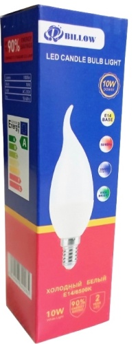 Billow 10W Е14, светодиодная, холодный белый