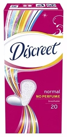 Discreet прокладки ежедневные Normal no parfume 20 шт
