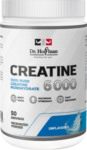 Креатин Dr.Hoffman 100% Pure Creatine 6000 нейтральный 300 г
