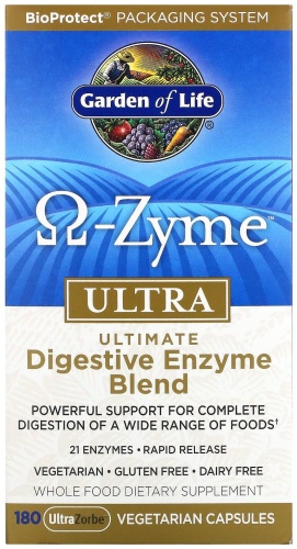 Garden of Life пробиотик O-Zyme Ultra 180 капсул