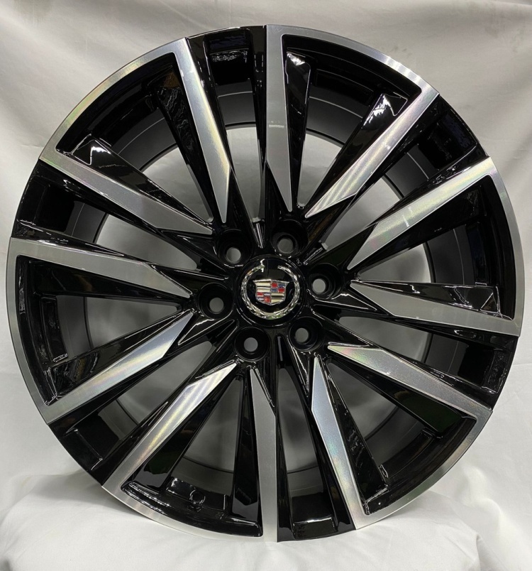 Cadillac 3214 9x22/6x139.7 D78.1 ET25 черный, серебристый
