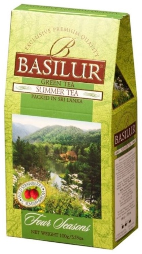 Чай Basilur зеленый Summer Tea листовой в коробке 100 г