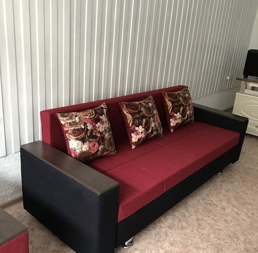 Купить Диваны Алмата 274867 тахта, обивка ткань, 80x210x130, черный ...