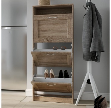 Обувница Шведский стандарт 62x25x142 см, ЛДСП