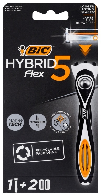 Купить Bic Hybrid 5 Flex бритвенный станок 1 шт + сменная кассета 1 шт ...