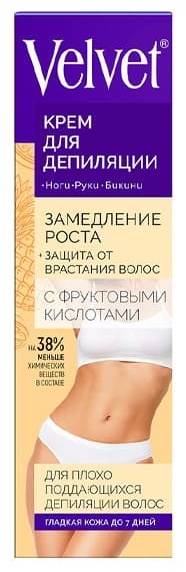 VELVET крем для депиляции с фруктовыми кислотами 100 мл