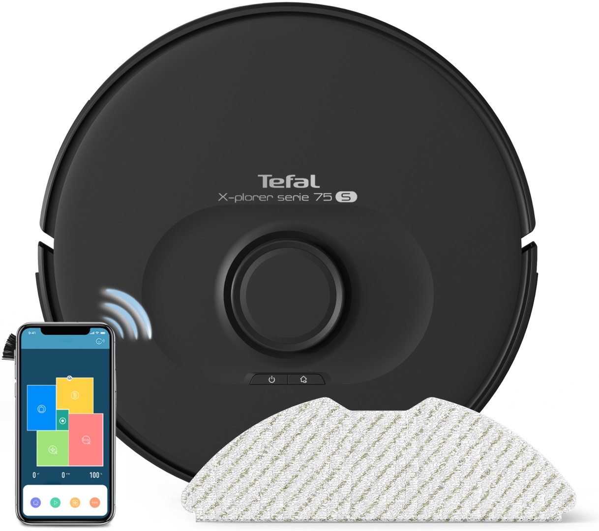 Купить Робот-пылесос Tefal X-plorer Serie 75 S RG8575WH черный в Алматы ...