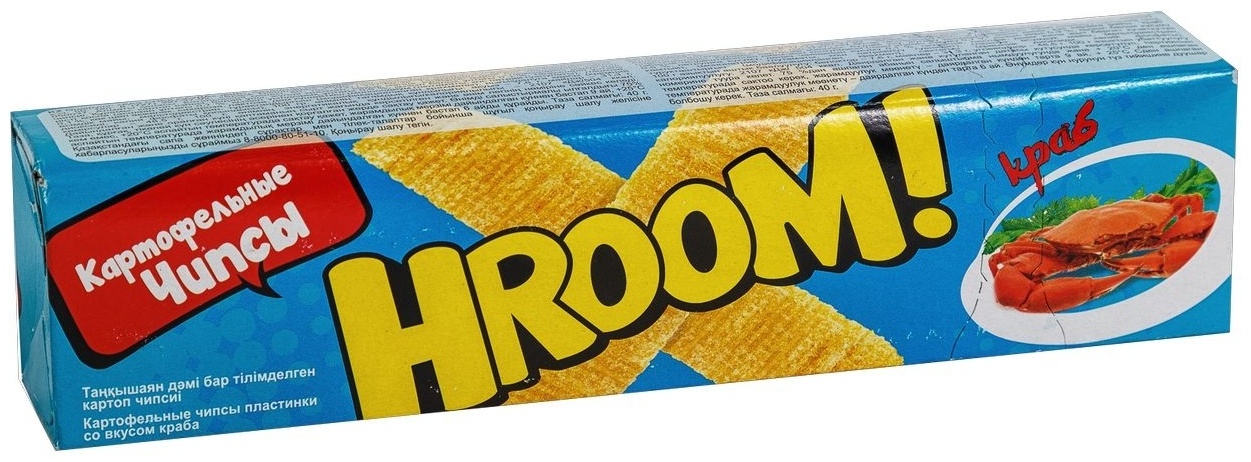 Купить Чипсы HROOM картофельные Краб 40 г в Алматы – Магазин на Kaspi.kz