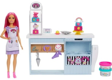 Кукла-модель Barbie Кондитерская с куклой и аксессуарами 27 см