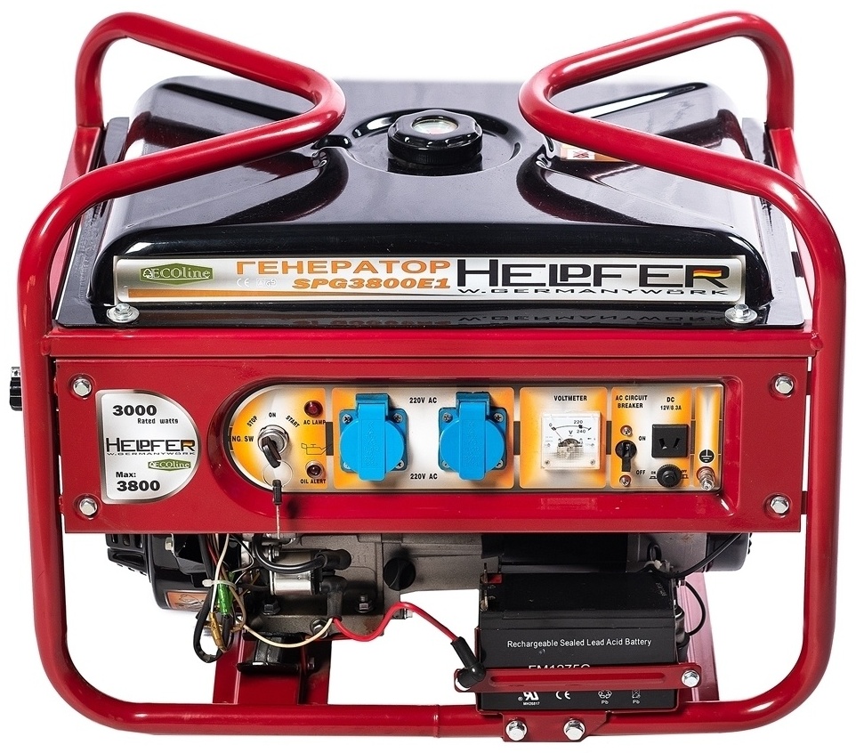 Электростанция бензиновая Helpfer 3 кВт 1 (220 В), SPG 3800