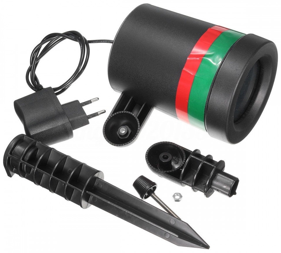 Прожектор напольный Star Shower Laser Light 2 Вт, зеленый