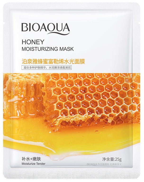 Маска для лица Bioaqua тканевая Honey 1 шт