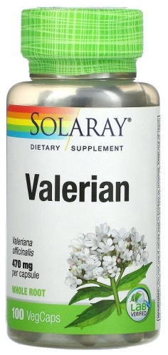 Solaray БАД Valerian 470 mg 100 капсул