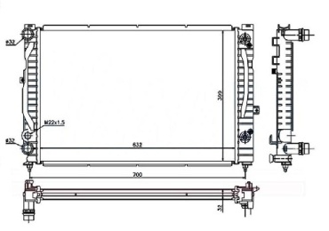 SAT радиатор основной SG-VW0003
