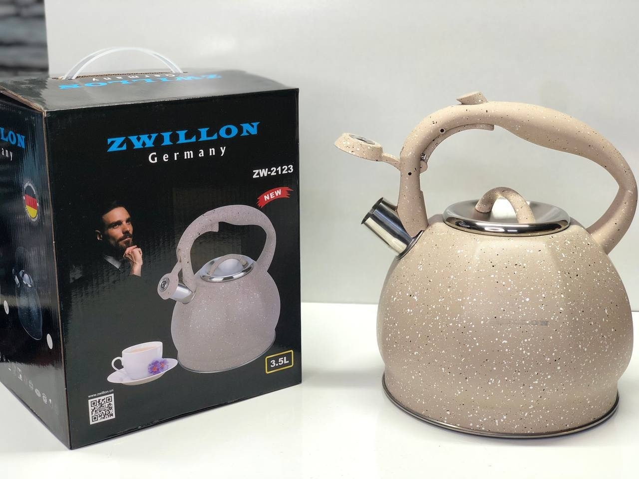 ZWILLON чайник ZW-2123 3.5 л, нержавеющая сталь